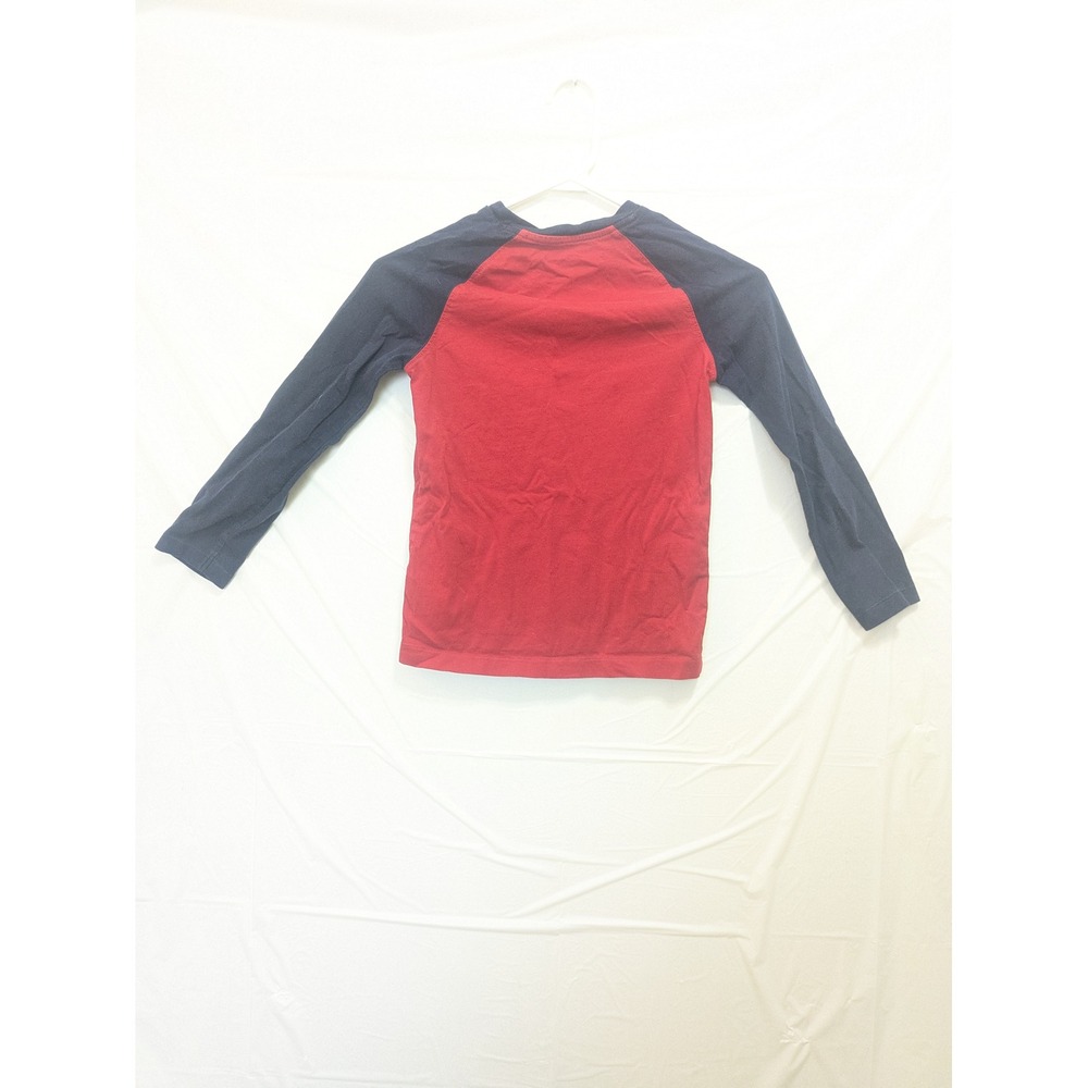 Polo Ralph Lauren Red Navy Raglan Shirt Youth‎ XL 18/20 Long Sleeve Logo Tee - Picture 4 of 4